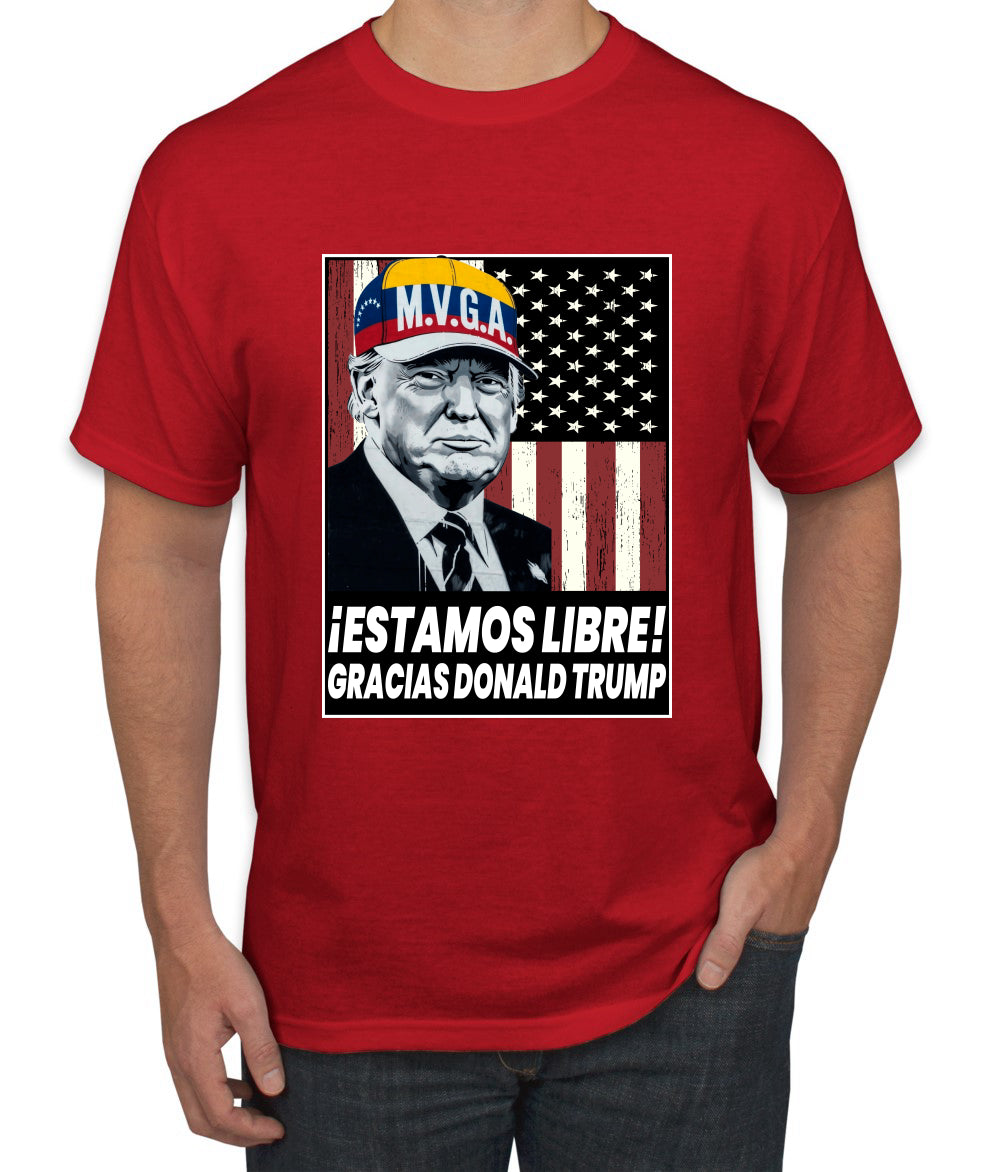 Estamos Libre, Gracias Donald Trump Make Venezuela Great Again Sweater, Unisex Men's T-Shirt
