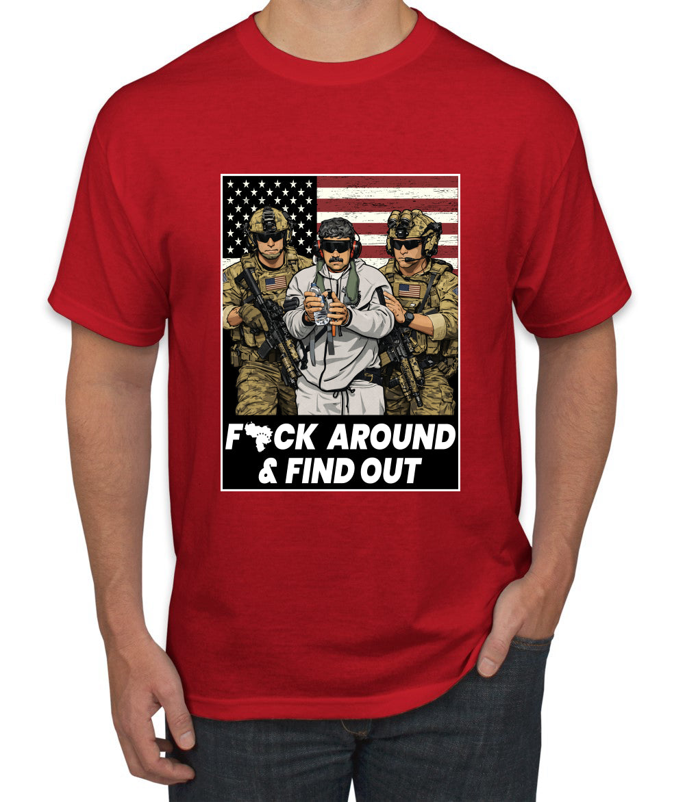 F Around & Find Out Venezuelan Dictator Maduro Captured Sweater, Unisex Men's T-Shirt