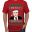 Merry Creedmas Office Humor TV  Ugly Christmas Sweater Men's T-Shirt
