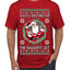 Always Shooting For The Naughty List Ugly Christmas Sweater Men's T-Shirt