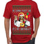Gonna Party Like It's My Birthday Jesus Ugly Christmas Sweater Men's T-Shirt