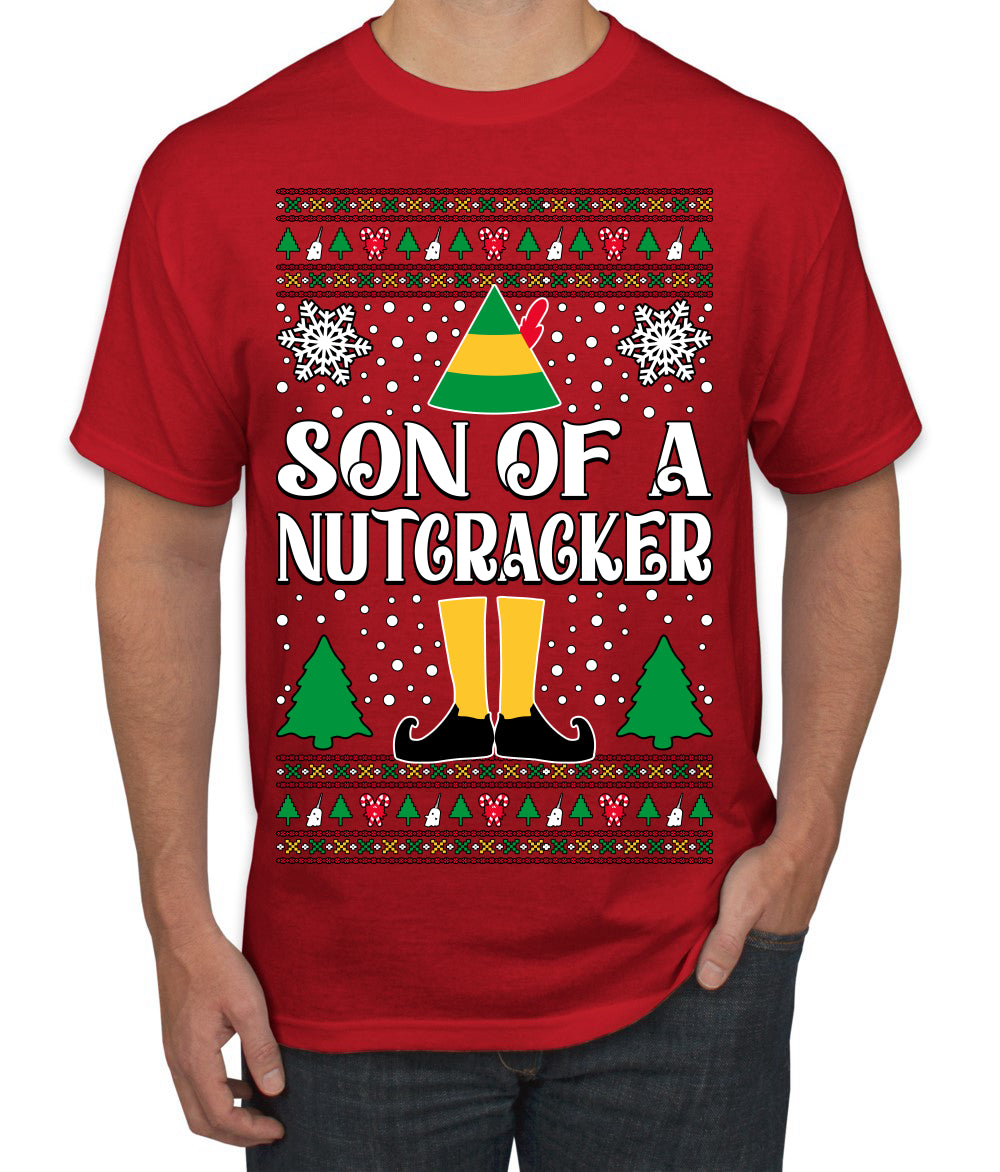 Son Of A Nutcracker Christmas Movie Quote  Ugly Christmas Sweater Men's T-Shirt