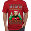 Let's Get Lit Clark Vacation Ugly Christmas Sweater Men's T-Shirt