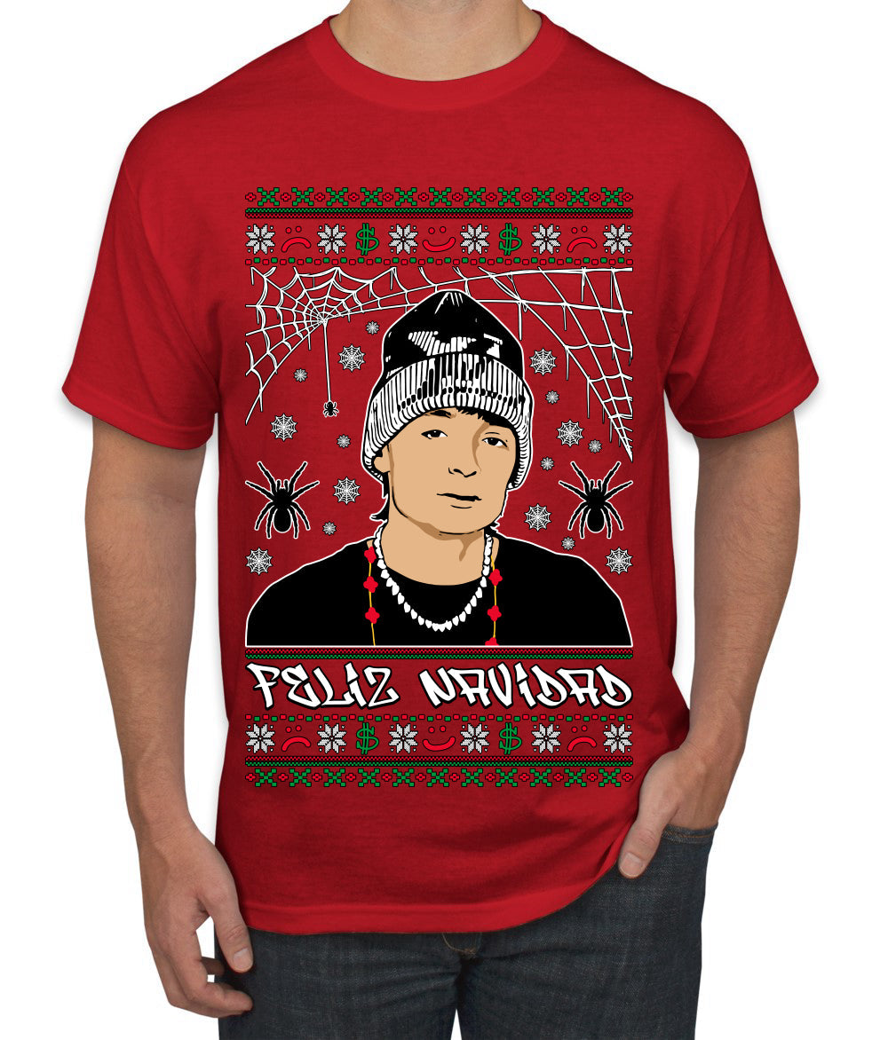 Peso Feliz Navidad Pluma Ugly Christmas Sweater Men's T-Shirt