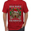 Merry Krampus Santa Folklore Figure Horror Ugly Christmas Sweater Men's T-Shirt