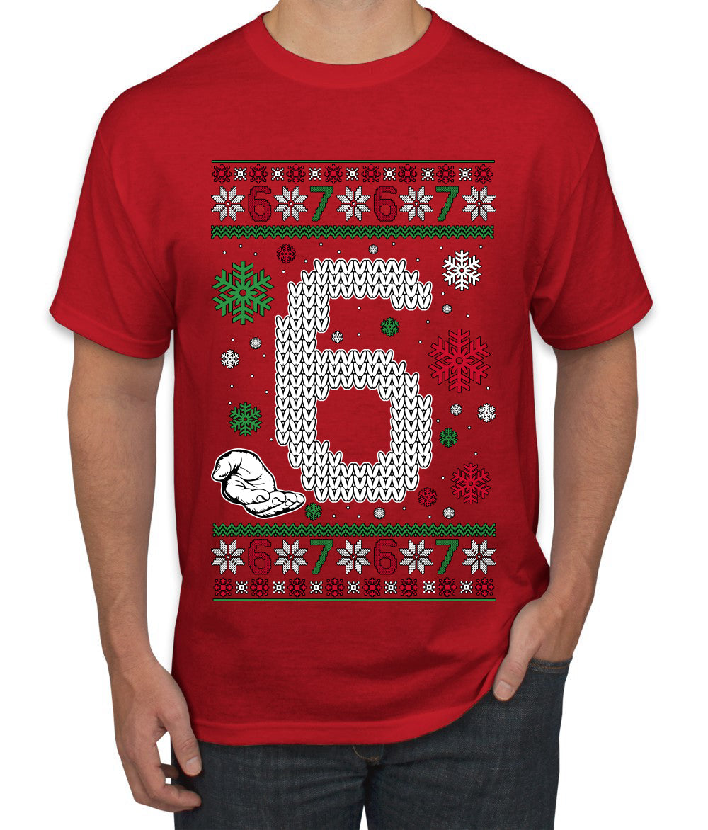Christmas 6 Meme, Ugly Christmas Sweater Unisex Men's T-Shirt
