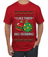 Big and Bobbing, Funny Ugly Christmas Sweater Unisex Men's T-Shirt