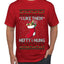 Hefty And Hung Christmas Sweater, Funny  Ugly Christmas Sweater Men's T-Shirt