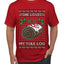 She Loves my Yule Log, Ugly Christmas Sweater Men's T-Shirt