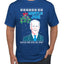 Mistle Joe Shut Up And Kiss Me Man Biden Ugly Christmas Sweater Men's Graphic T-Shirt
