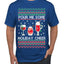 Pour Me Some Holiday Cheer Ugly Christmas Sweater Men's T-Shirt