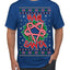 Hail Santa Funny Satanic Candy Devil Heavy Metal Satan Ugly Christmas Sweater Men's T-Shirt