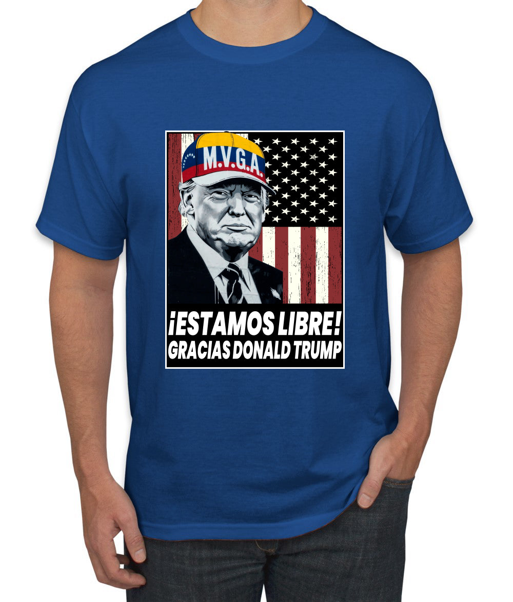 Estamos Libre, Gracias Donald Trump Make Venezuela Great Again Sweater, Unisex Men's T-Shirt