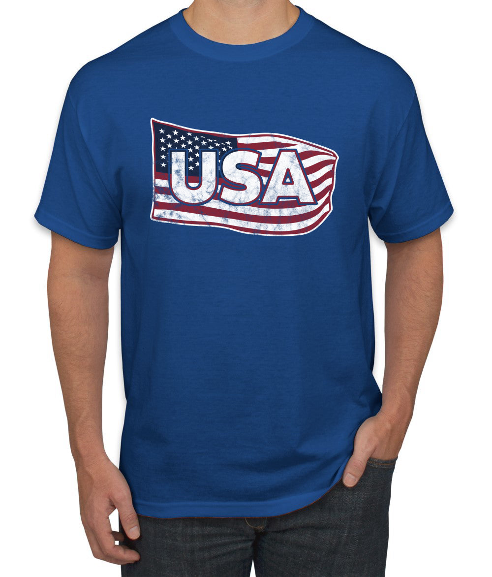 USA Winter Team Sports Fan Collection | USA Flowing Flag Sweater, Unisex Men's T-Shirt