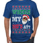 Where My Ho's At? Ugly Christmas Sweater Men's T-Shirt