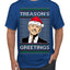 Treason's Greetings Biden President Humor Ugly Christmas Sweater Men's T-Shirt
