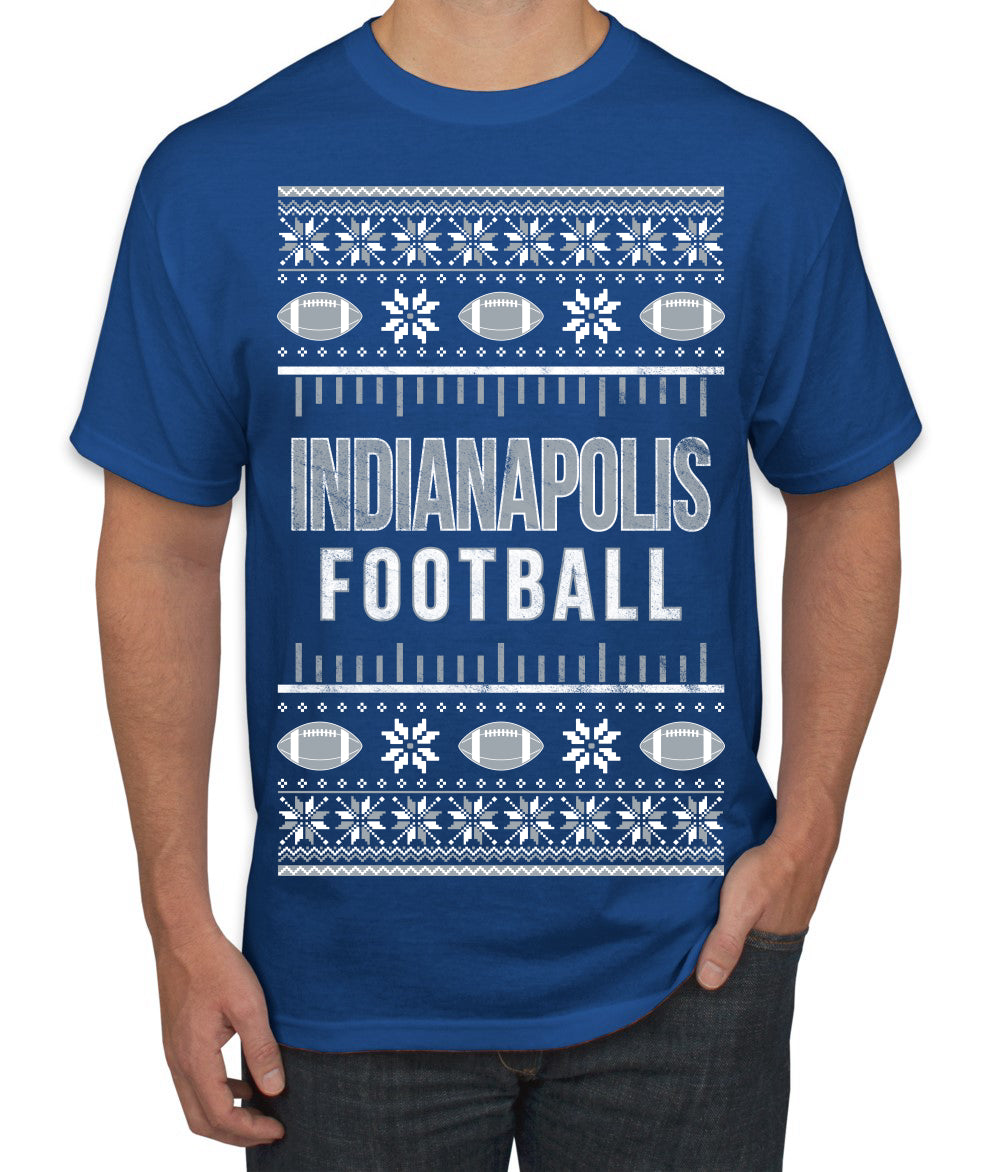 City of Indianapolis IND American Football Fantasy Fan Ugly Christmas Sweater Unisex Crewneck Sweatshirt