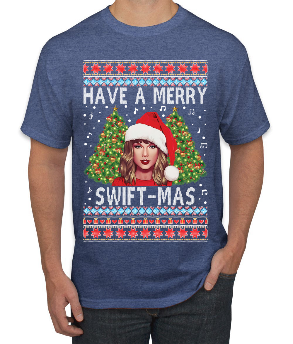 Merry Swiftmas Ugly Christmas Sweater Men's T-Shirt