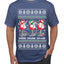 Holiday Spirits Drink Drank Drunk Snowmen Ugly Christmas Sweater Men's T-Shirt