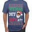 Where My Ho's At? Ugly Christmas Sweater Men's T-Shirt