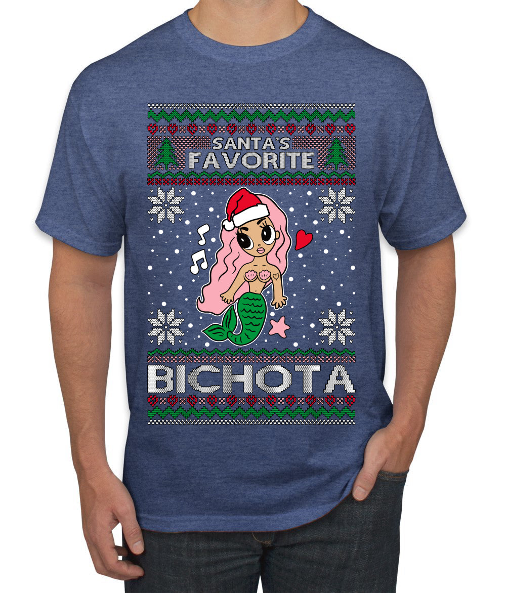 Christmas Karol Santa's Favorite Bichota Ugly Christmas Sweater Men's T-Shirt