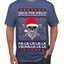 Valhalla Deck The Halls With Skulls & Bodies Ugly Christmas Sweater Men's T-Shirt
