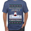 Have a Holly Jawlly Christmas, Cute Shark, Ugly Christmas Sweater Men's T-Shirt