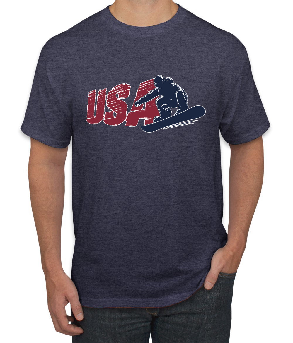 USA Winter Team Sports Fan Collection | USA Snowboarder Sweater, Unisex Men's T-Shirt