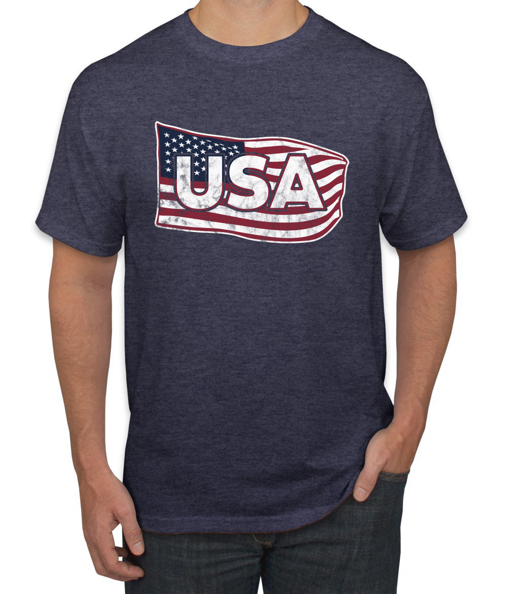 USA Winter Team Sports Fan Collection | USA Flowing Flag Sweater, Unisex Men's T-Shirt