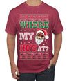 Where My Ho's At? Ugly Christmas Sweater Men's T-Shirt