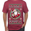 Always Shooting For The Naughty List Ugly Christmas Sweater Men's T-Shirt