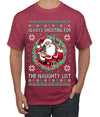 Always Shooting For The Naughty List Ugly Christmas Sweater Men's T-Shirt