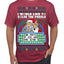 Santa Game Show I'd Like To Solve the Puzzle Wheel Ugly Christmas Sweater Men's T-Shirt