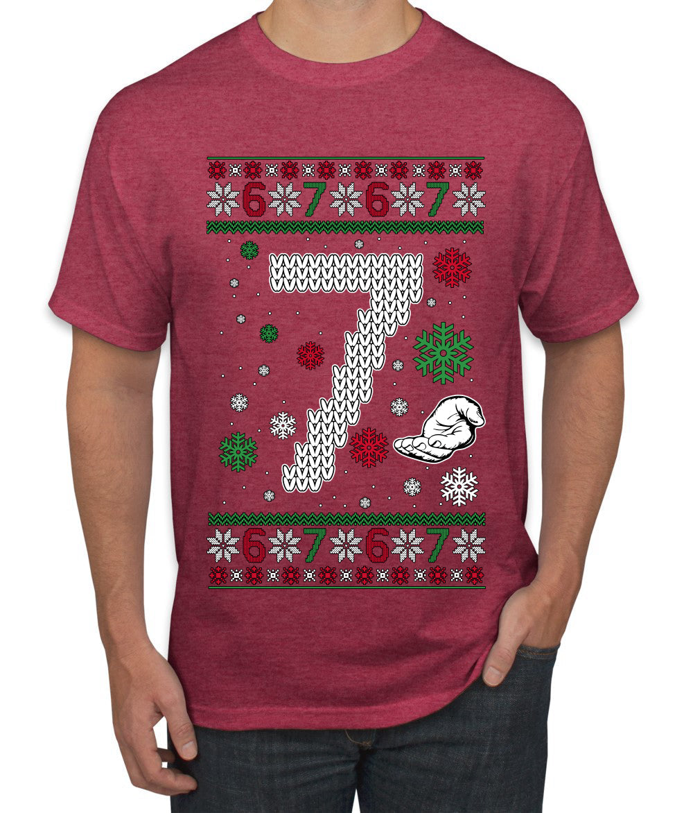 Christmas 7 Meme, Ugly Christmas Sweater Unisex Men's T-Shirt