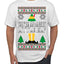 You're An Angry Little Elf Christmas Movie Quote  Ugly Christmas Sweater Men's T-Shirt