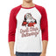 Santa Don’t Stop Believing Christmas 3/4 Sleeve Raglan Unisex Baseball Tee