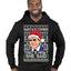 Santas Coming That's What She Said Michael Scott Ugly Christmas Sweater Premium Graphic Hoodie Sweatshirt