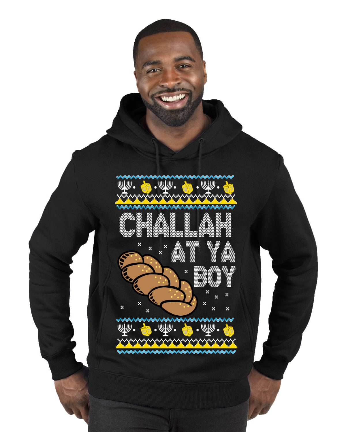 Challah At Ya Boy Ugly Christmas Sweater Premium Graphic Hoodie Sweatshirt
