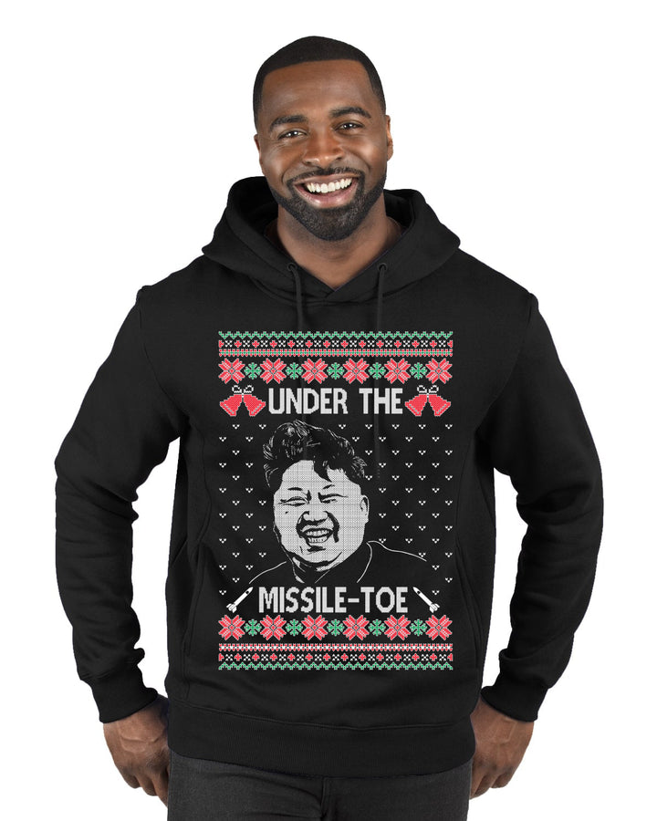 Under The Missle Toe Ugly Christmas Sweater Premium Graphic Hoodie Sweatshirt