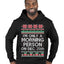 I'm Only A Morning Person on December 25th Ugly Christmas Sweater Premium Graphic Hoodie Sweatshirt