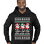 Holiday Spirits Drink Drank Drunk Snowmen Ugly Christmas Sweater Premium Graphic Hoodie Sweatshirt