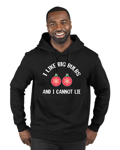 I Like Big Bulbs and I Cannot Lie | Funny Ugly Christmas Sweater Premium Graphic Hoodie Sweatshirt