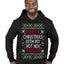 First Christmas With My Hot New Husband Classic Newlywed Ugly Christmas Sweater Premium Graphic Hoodie Sweatshirt