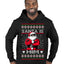 Santa Is Him Funny Gen Z Viral Meme Shades Slang Ugly Christmas Sweater Premium Graphic Hoodie Sweatshirt