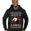 Jesus Is Him Funny Gen Z Viral Meme Shades Slang Ugly Christmas Sweater Premium Graphic Hoodie Sweatshirt