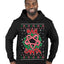 Hail Santa Funny Satanic Candy Devil Heavy Metal Satan Ugly Christmas Sweater Premium Graphic Hoodie Sweatshirt