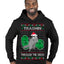 Trashin Through the Snow Funny Trash Panda Raccoon Meme Ugly Christmas Sweater Premium Graphic Hoodie Sweatshirt