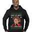 Shut Up Hippy It's Christmas Ugly Christmas Sweater Premium Graphic Hoodie Sweatshirt