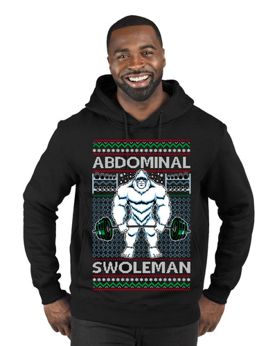 Abdominal Swoleman Fitness Yeti Ugly Christmas Sweater Premium Graphic Hoodie Sweatshirt