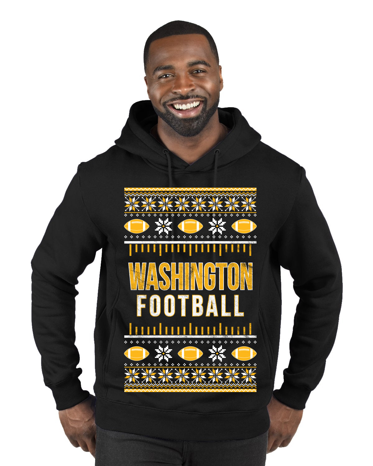 City of Washington DC American Football Fantasy Fan Ugly Christmas Sweater Unisex Crewneck Sweatshirt